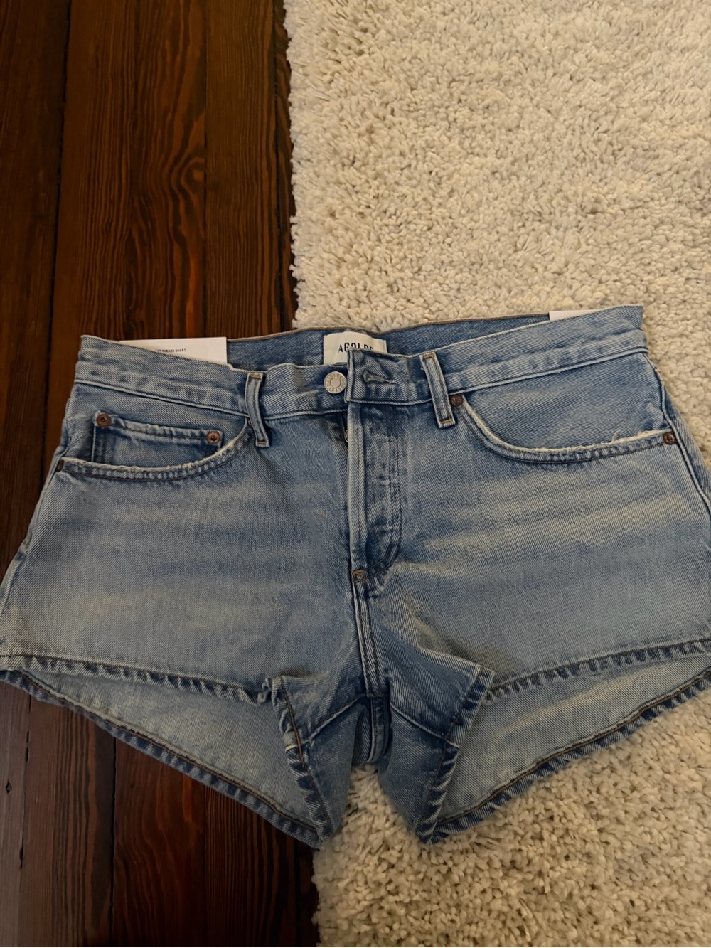 AGOLDE PARKER LOW RISE DENIM SHORT